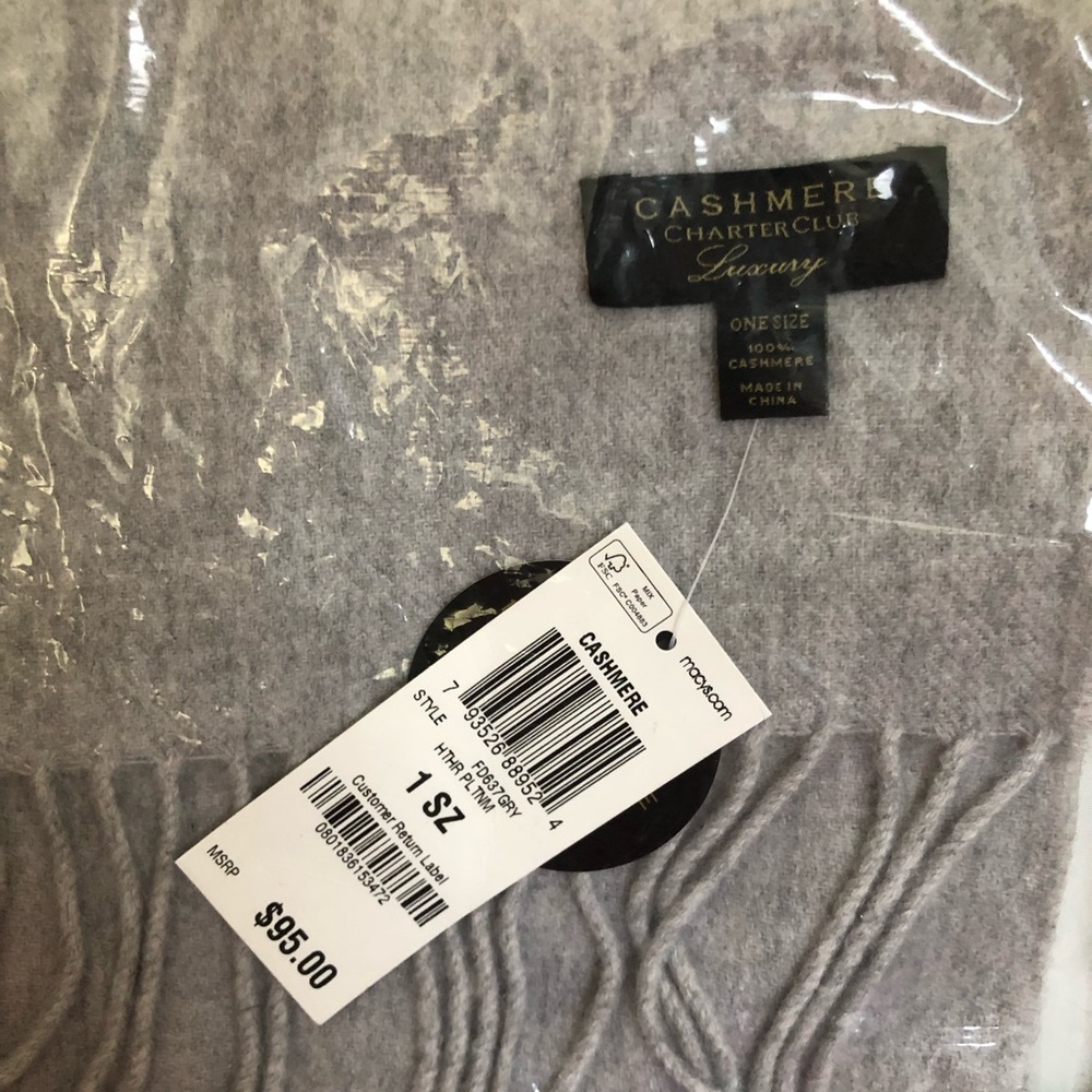 Charter Club cashmere scarf